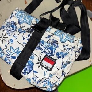 Ethnotek Blue Floral Crossbody Bag